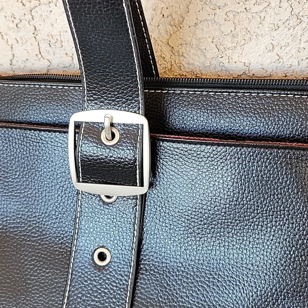 Solo Classic Laptop Tote Bag Briefcase Black